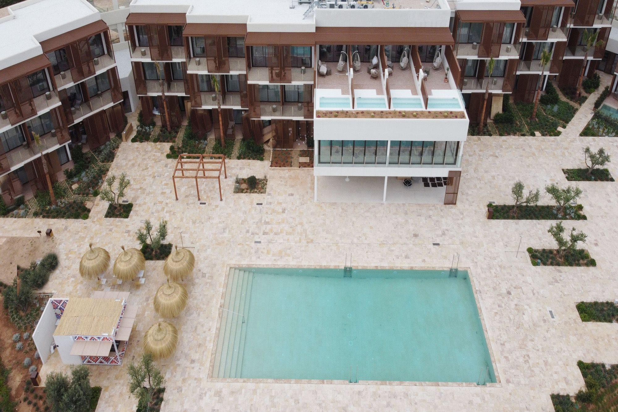 Cala San Miguel Ibiza Resort, Adults Only, Curio Collection By Hilton Port de Sant Miguel 외부 사진 Aerial view of the hotel